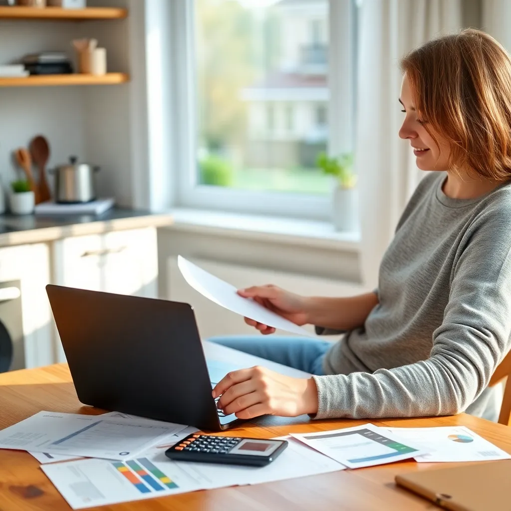 Thermostaat met energiebesparende instellingen en een tablet met energieverbruik app
