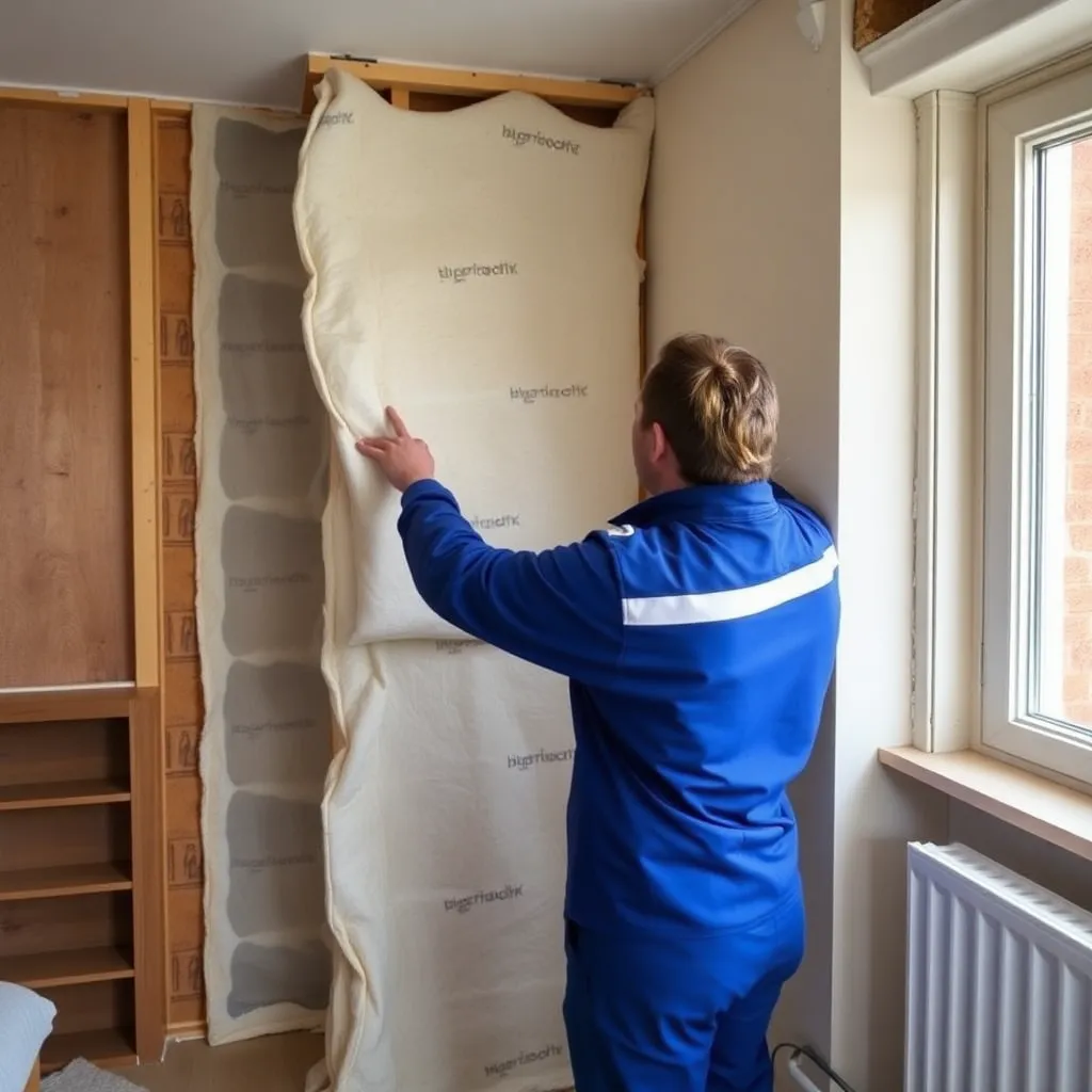 Waterbesparende douchekop in Nederlandse badkamer