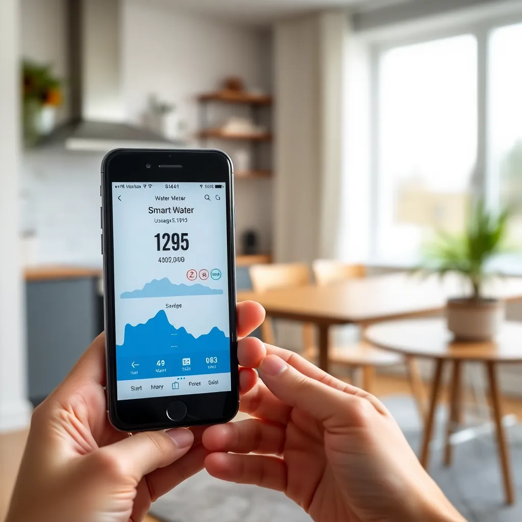 Waterbesparende douchekop geÃ¯nstalleerd in moderne badkamer